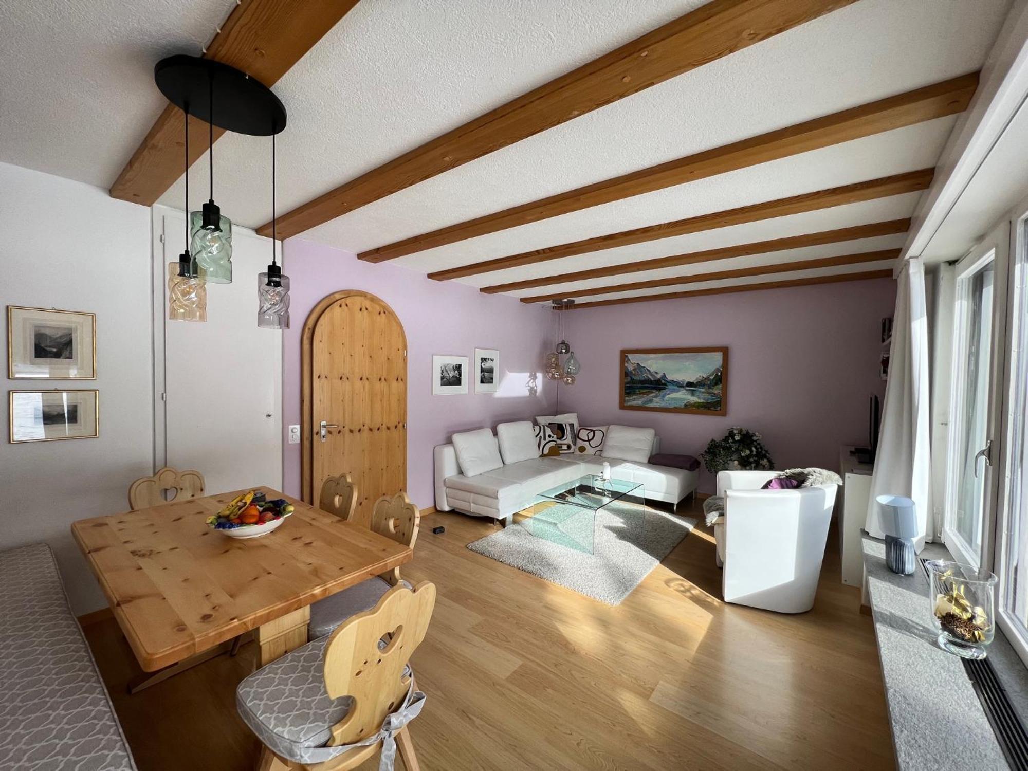 Chesa Suot Ovas Apartman Sils Maria Szoba fotó